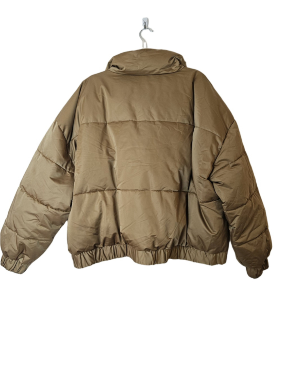 Abercrombie & Fitch Ultra Collection Mini Puffer Jacket Satin Brown Size XXL - Picture 7 of 15